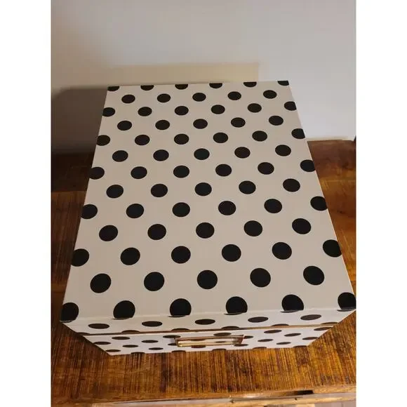 Kate Spade Storage Box with Polka Dots - Picture 3 of 4